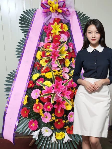 라온제나강남 3단화환 기본형